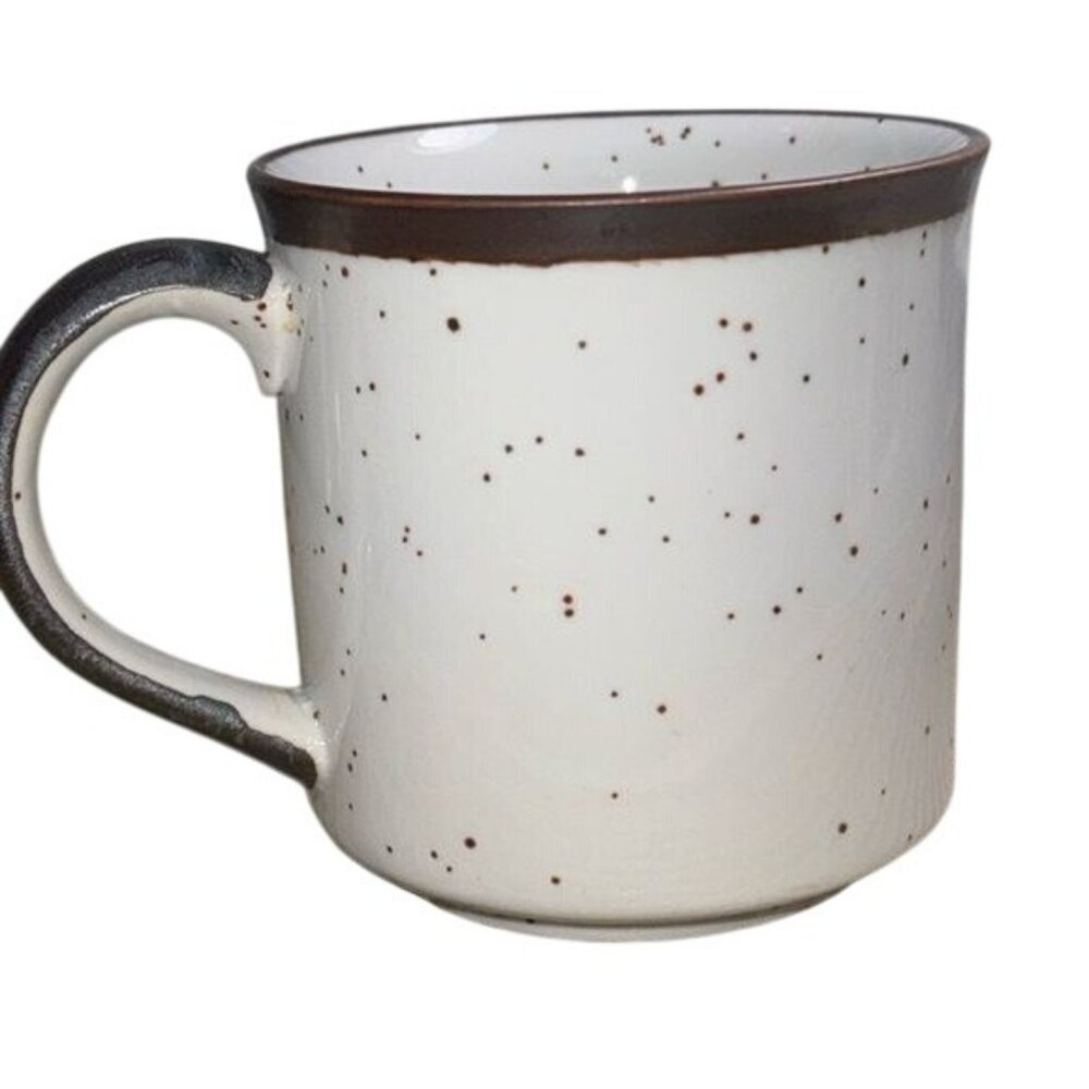 Vintage Ceramic Bunny Inside Speckled Coffee Mug